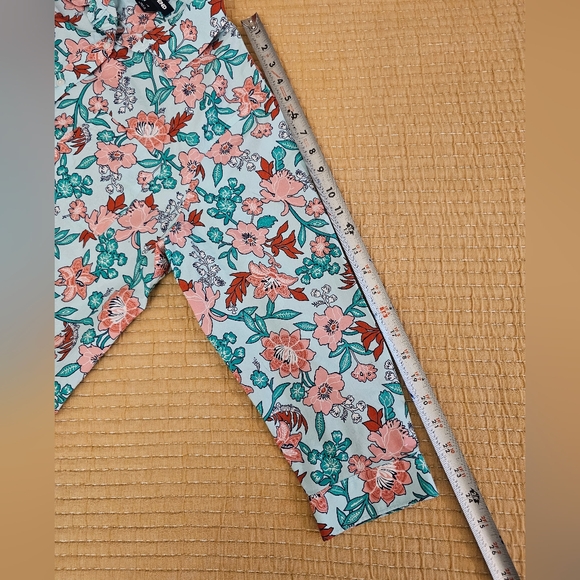 Lands' End Floral No Iron Supima 100% Cotton Lightweight 3/4 Sleeve Tunic W's 16 - Picture 14 of 15